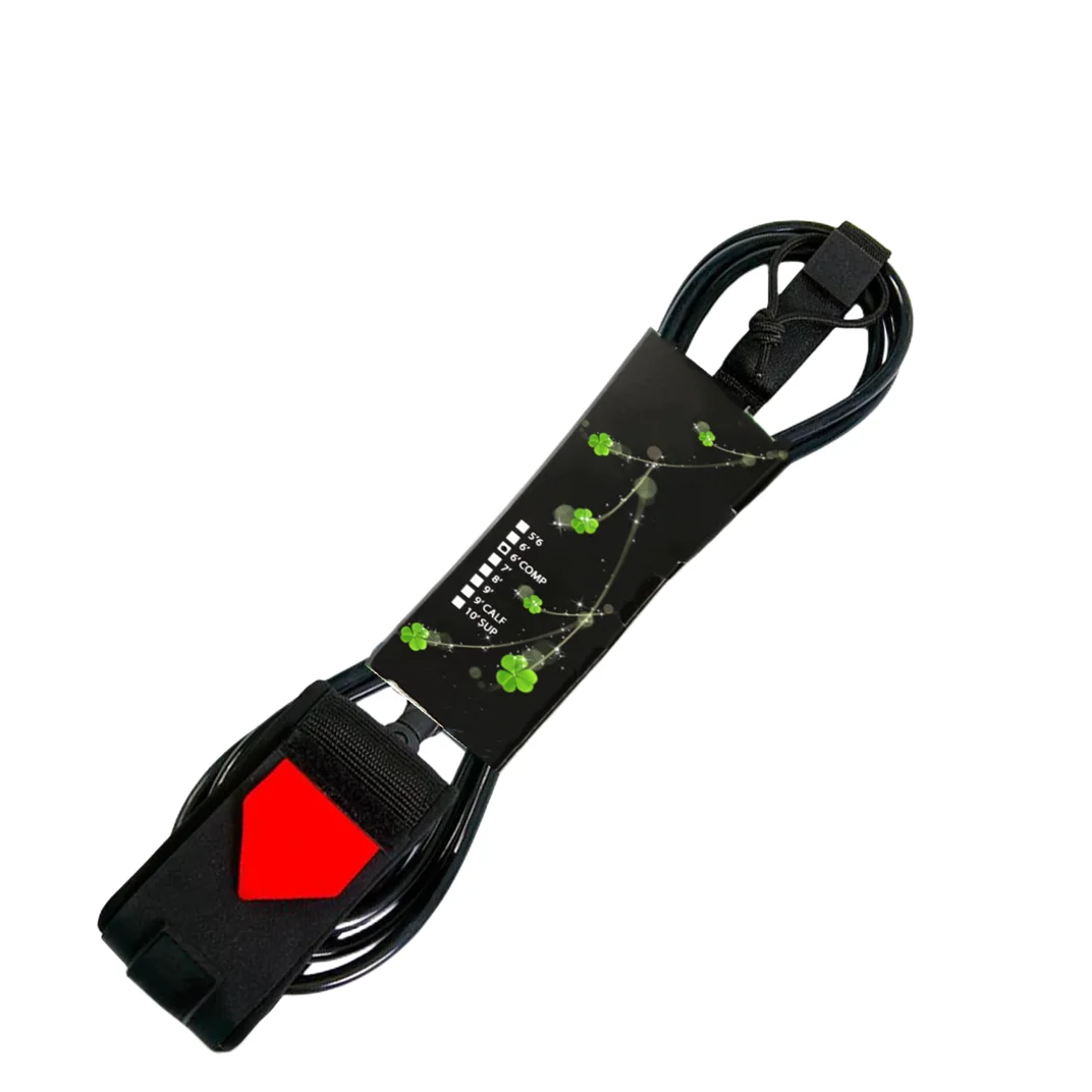 

hot selling black color Custom Surfing Design Straight Surfboard Foot Leash For Surf Board Accessories