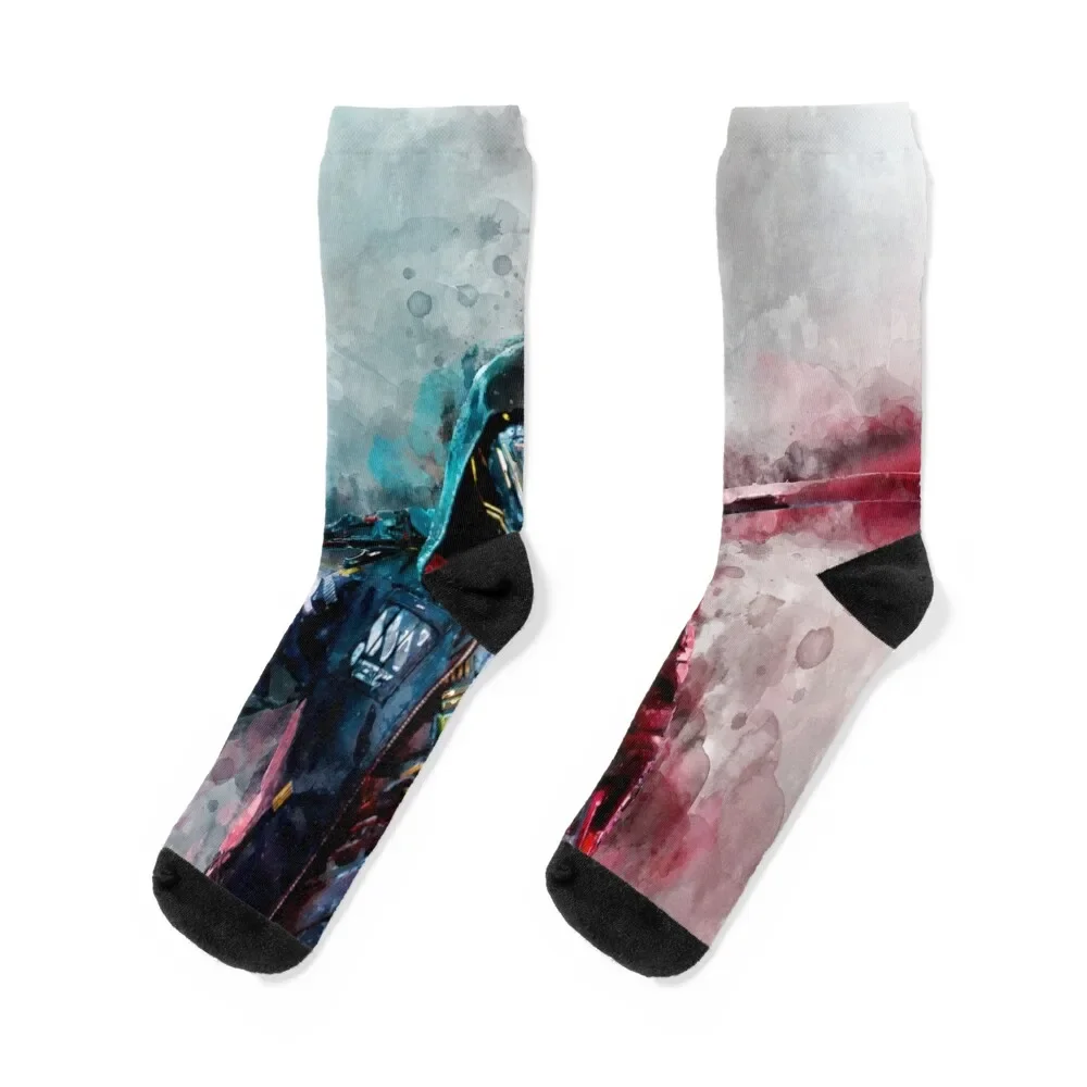 

Ghostrunner Watercolor Socks cartoon Wholesale Stockings Male Socks Women's