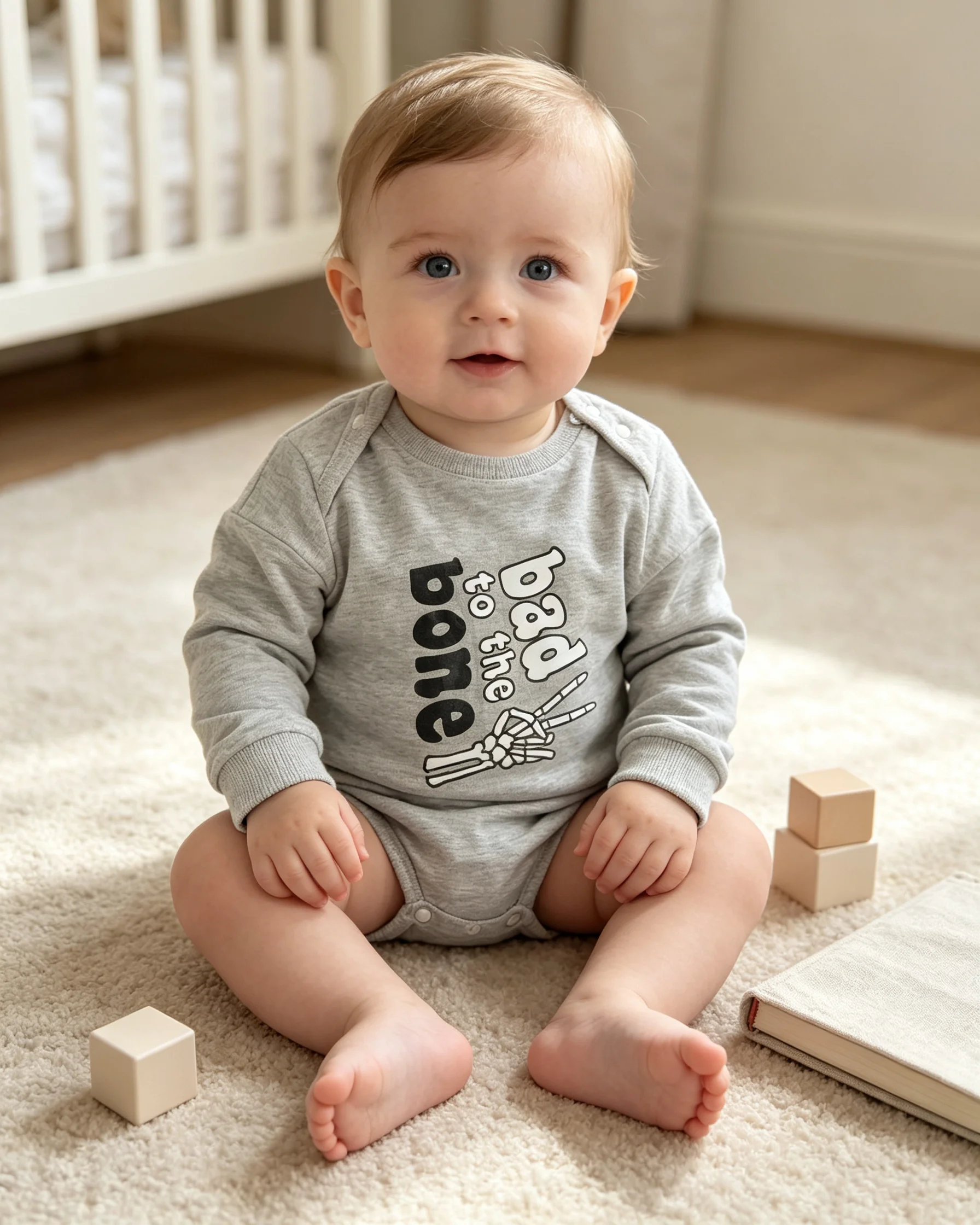 Halloween Baby Boys Sweatshirt Romper Casual Infant Long Sleeve Letter Bodysuit Autumn Jumpsuits Outfits