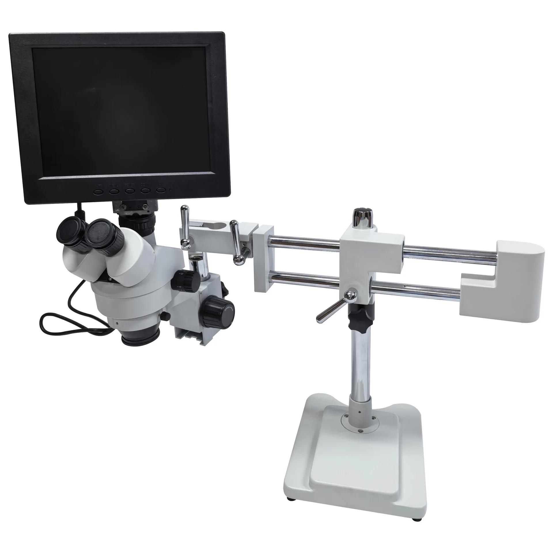Double arm micro-inlay machine optical microscope dissecting mirror jewelry detector