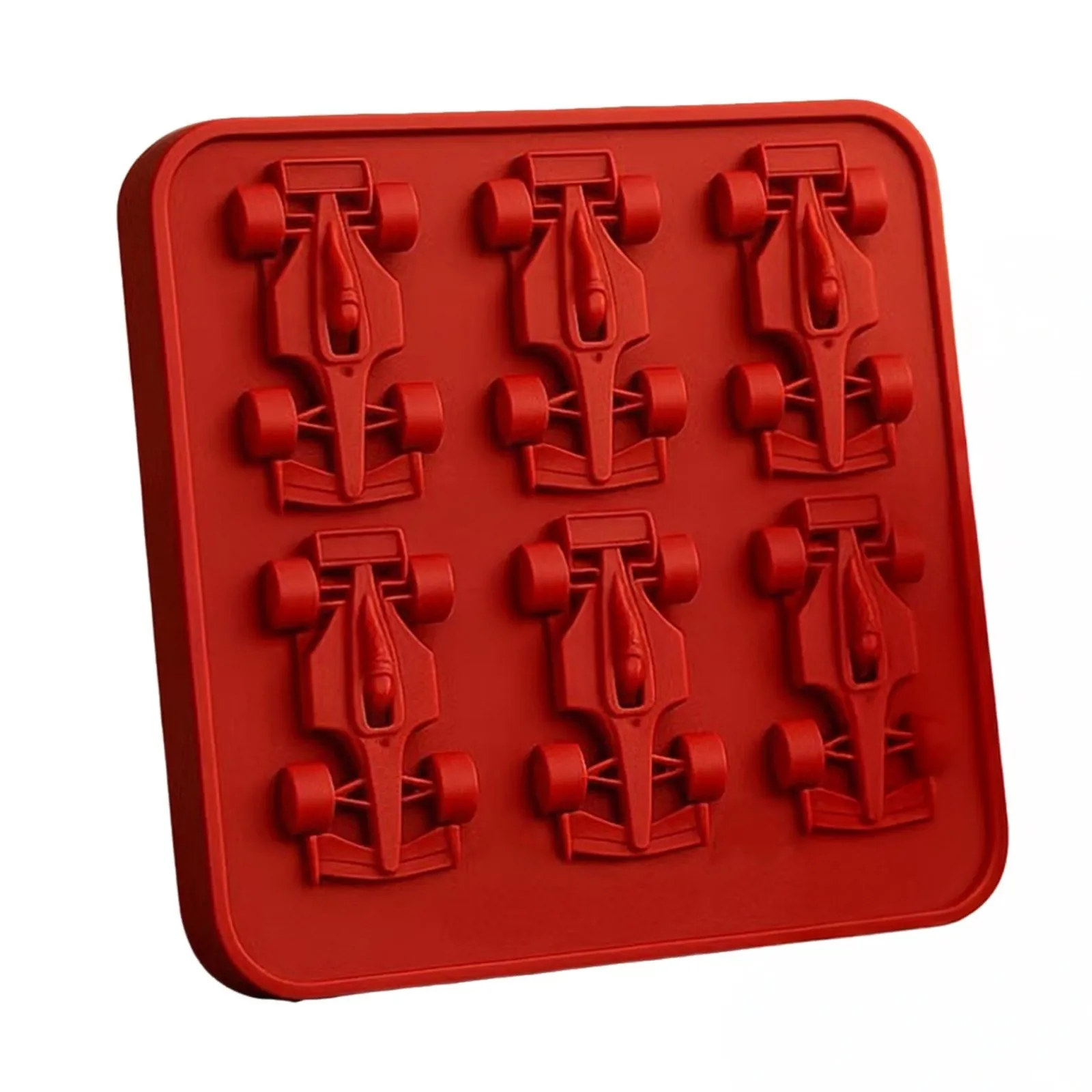 

Formula Racing Car Ice Mold F1 Ice Mold Silicone Racing Car Jelly Mold 6-Cavity 3D Race Car Tumbler Ice Cube Tray Baking Tool