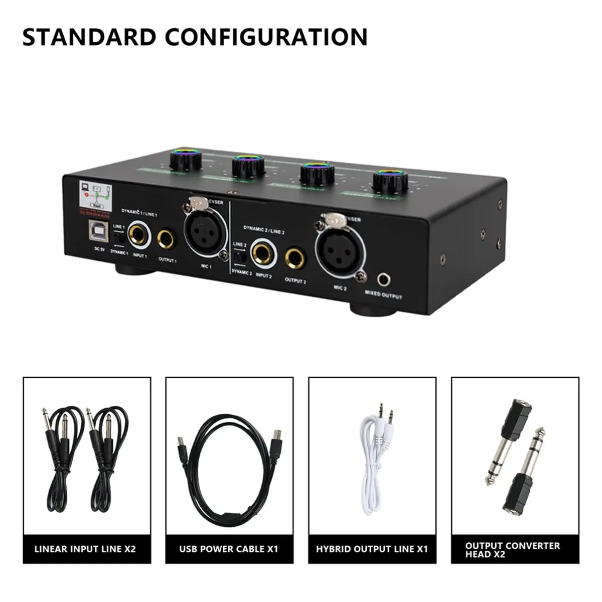 Mini amplificador de auriculares, amplificador de Audio estéreo de 2 canales con adaptador de corriente, modelo Regular