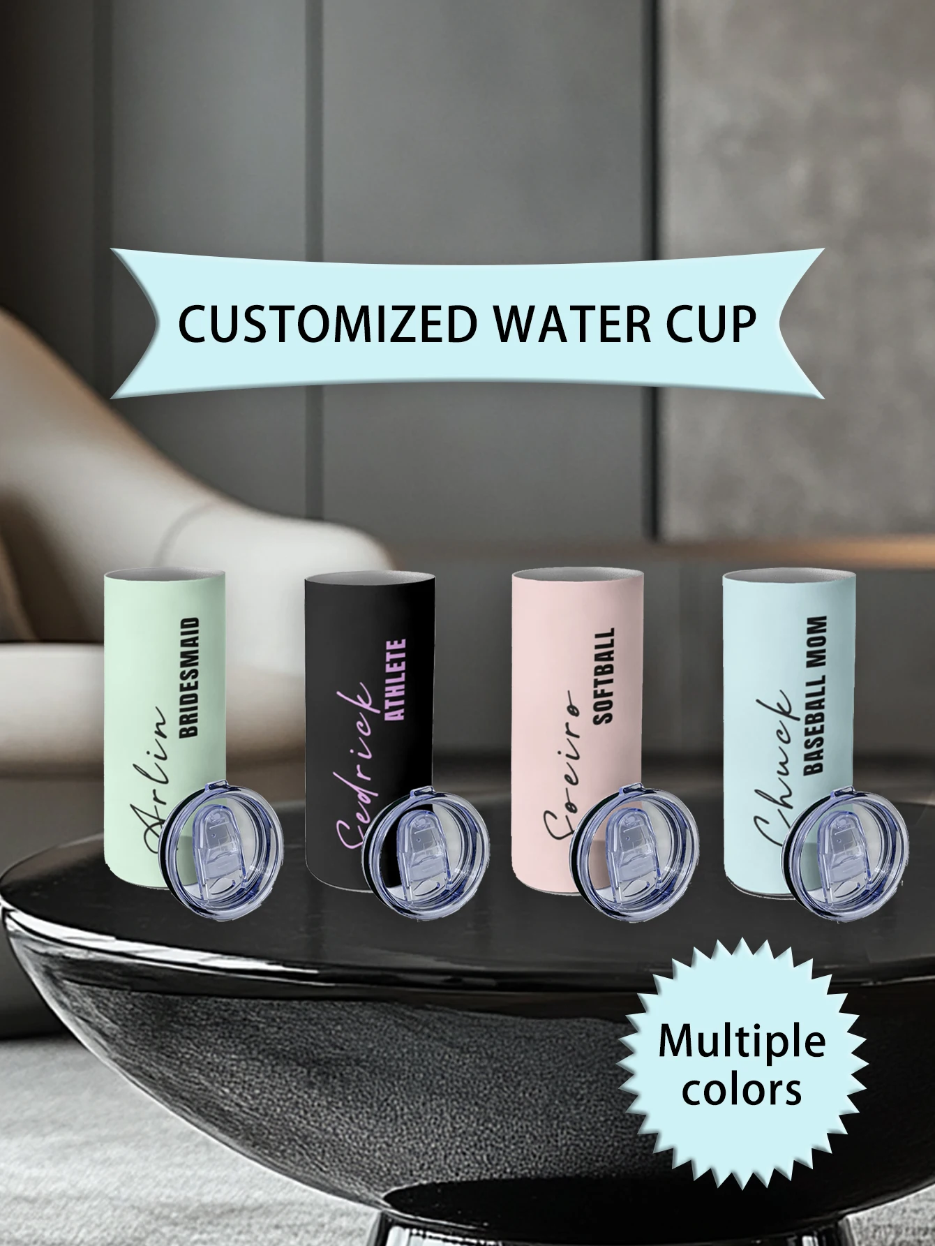 

Узкий стакан на 20 унций с соломинкой, использующий фото имя, стакан на заказ, персонализированная чашка, стакан на заказ, дорожная кружка