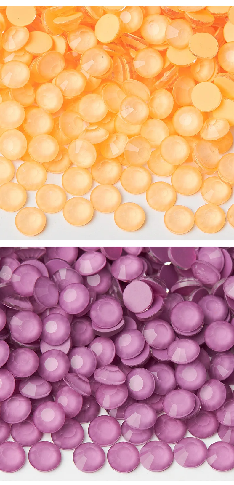 

New Macaron luminous glass flat-bottom diamond nail jewelry DIY mobile phone case crystal diamond decoration