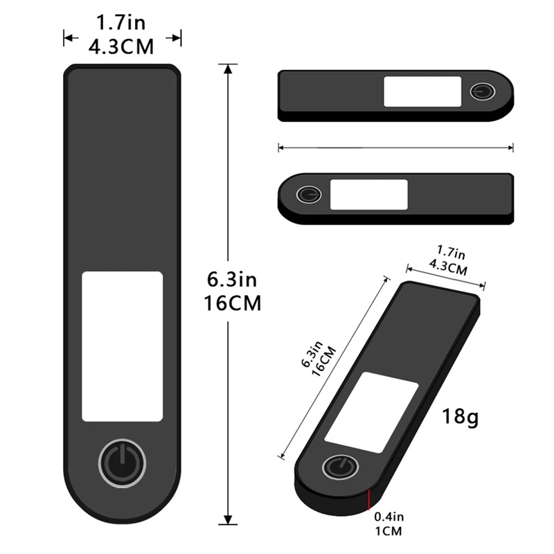 Electric Scooter Dashboard Cover,Waterproof Electric Scooter Control Display Panel Protective Case For Xiaomi 4Pro/Ultra Parts