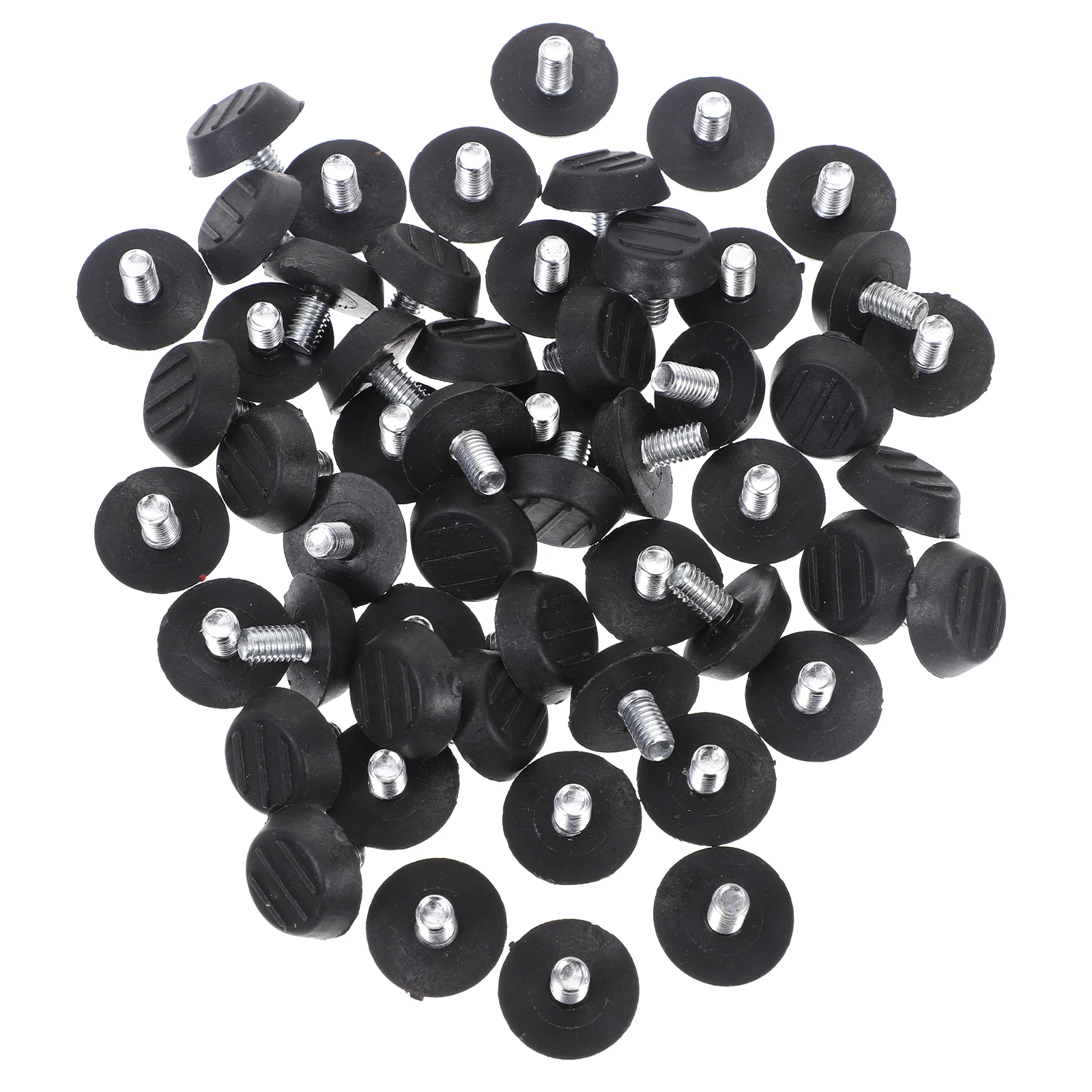 

100pcs Furniture Leveling Feet Adjustable Table Chair Leg Levelers M6x20x10 Screw Mats For Desk Vanity Smooth