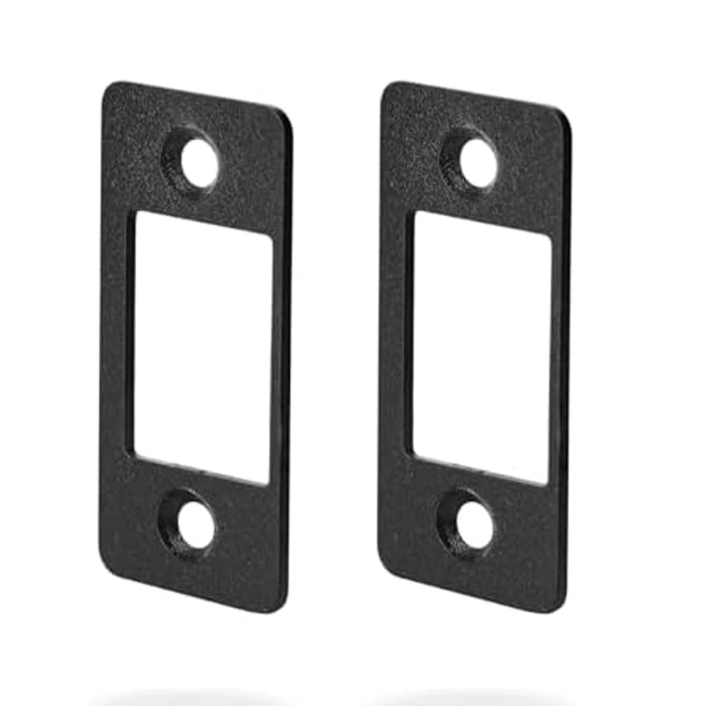 Home Security Silver, Black DeadBolt Strike Plates Long-Lasting Solution Sticking Problem Fix For Deadbolt Misalignment