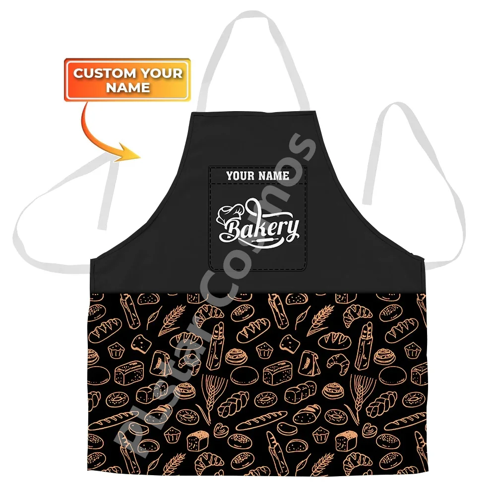 

Custom You Name Baking Apron Custom Baker Uniform 3D All Over Printed Apron