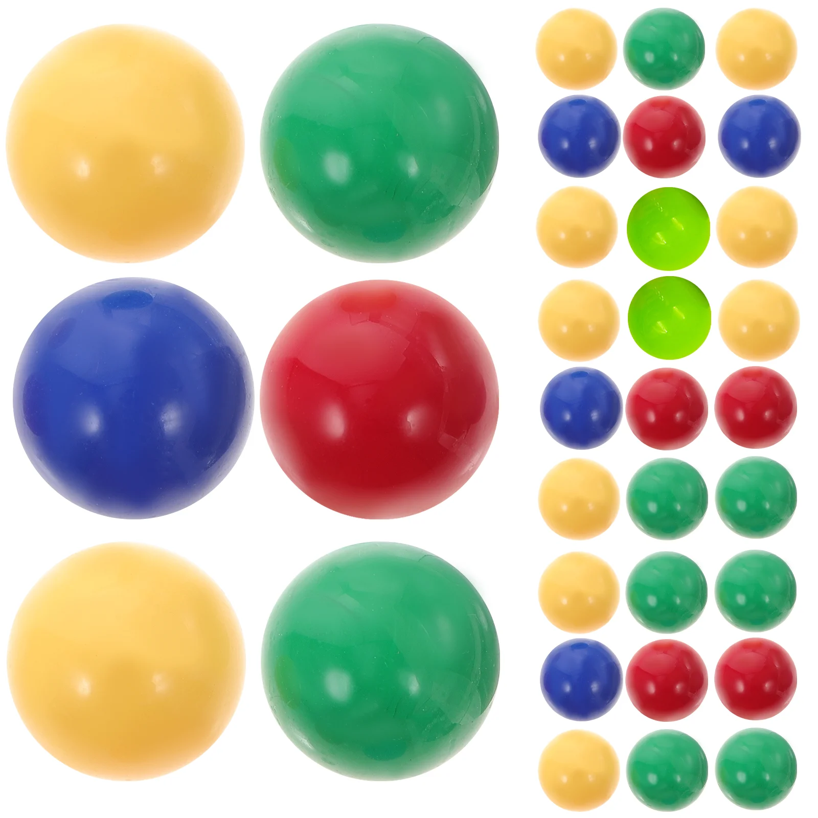 48 Pcs Colored Solid Ball Marbles Balls Replacement Plastic Kids Toys Game Games