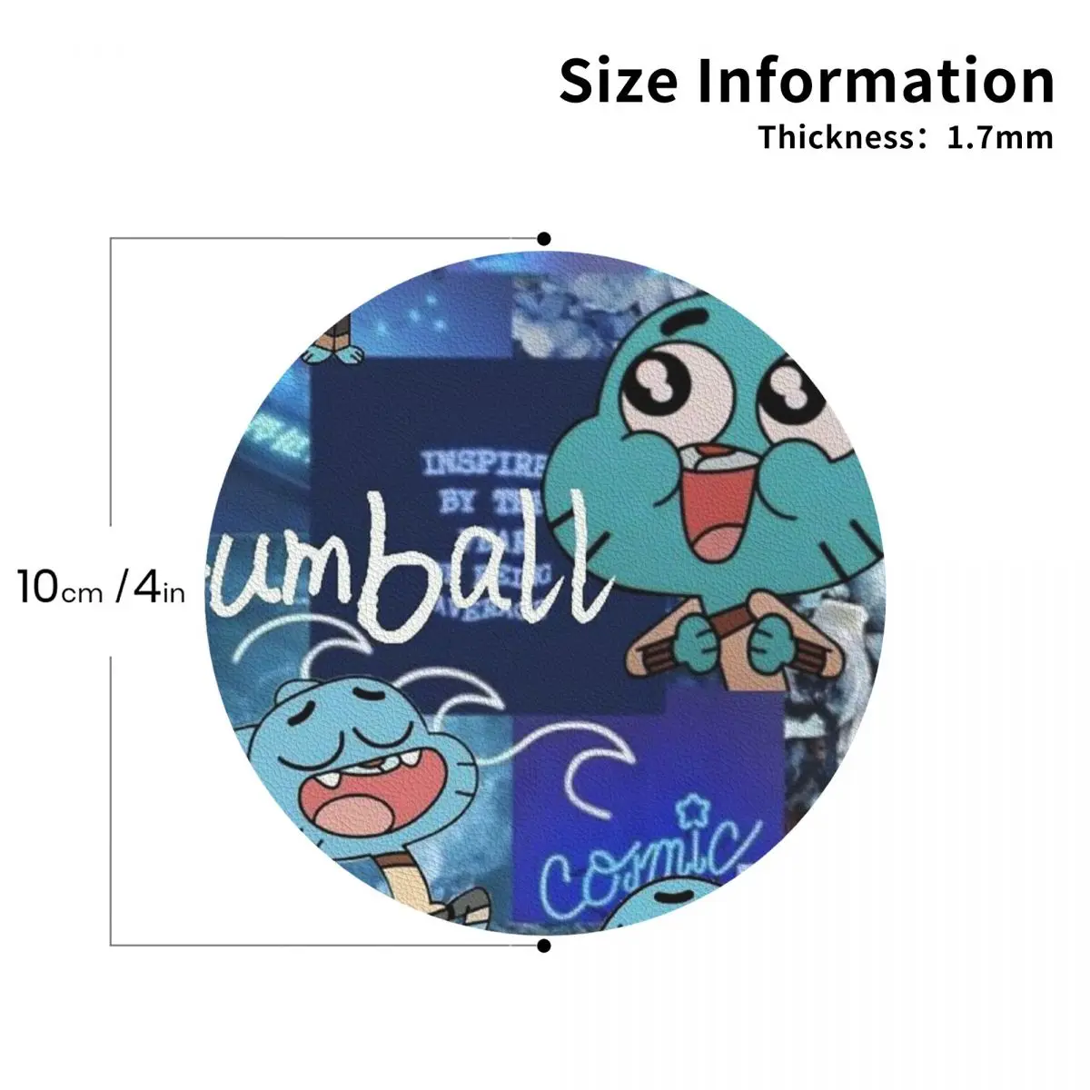 Gumball Watterson العالم المذهل من Gumball أنيمي الوقايات المطبخ المفارش كوب عازل القهوة الحصير أدوات المائدة منصات #3