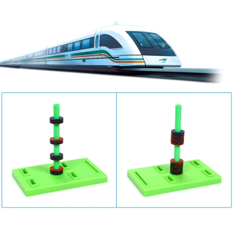 Lab Junior Science Magnetism Set for Student Including U-shaped Magnet Bar Shaped Magnet Iron Fillings Box and QXNF