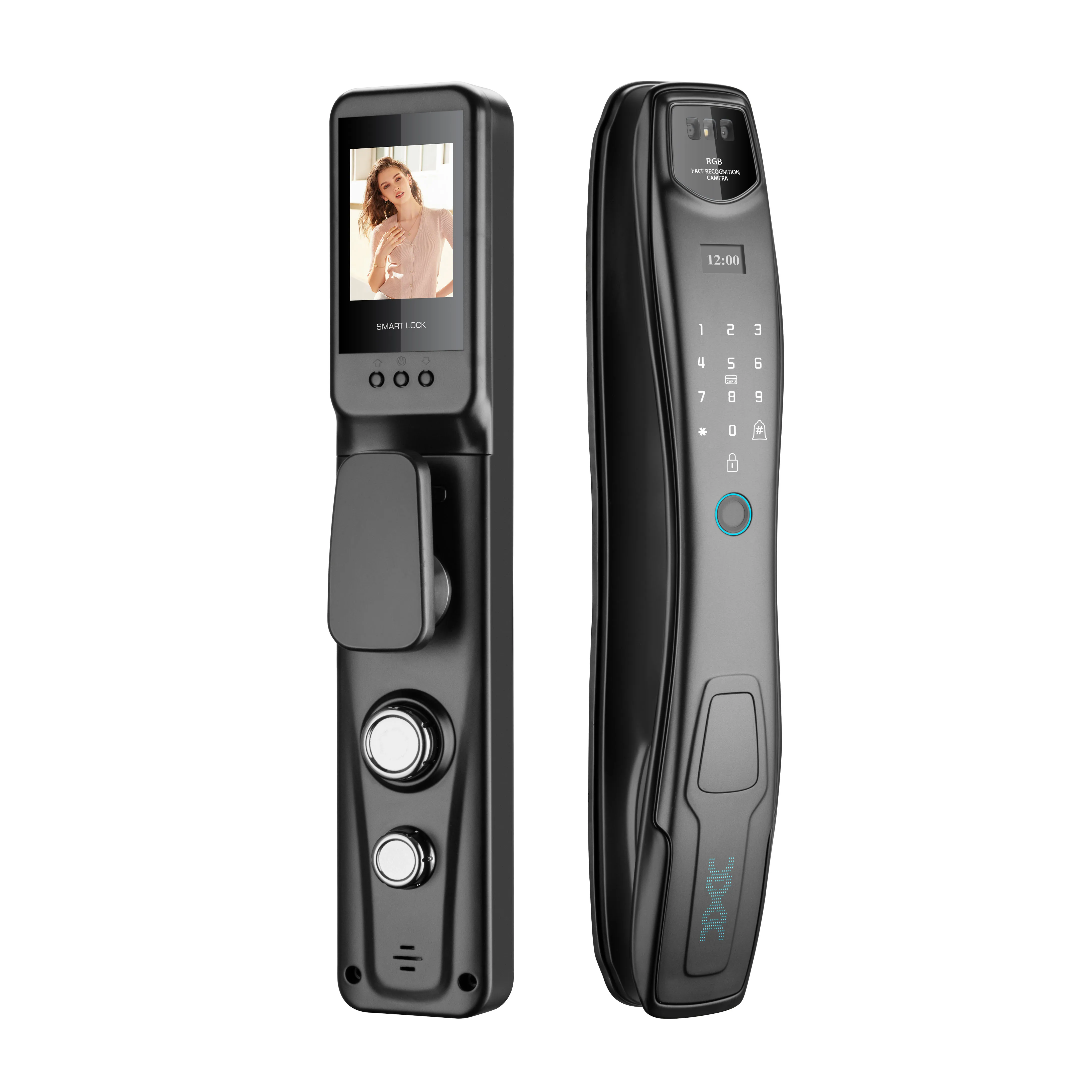 Best-Selling Tuya Smart WiFi Zinc Alloy Lock 3D Face Fingerprint High Recognition Camera Anti-Tamper Keyless Entry Aluminum RK6