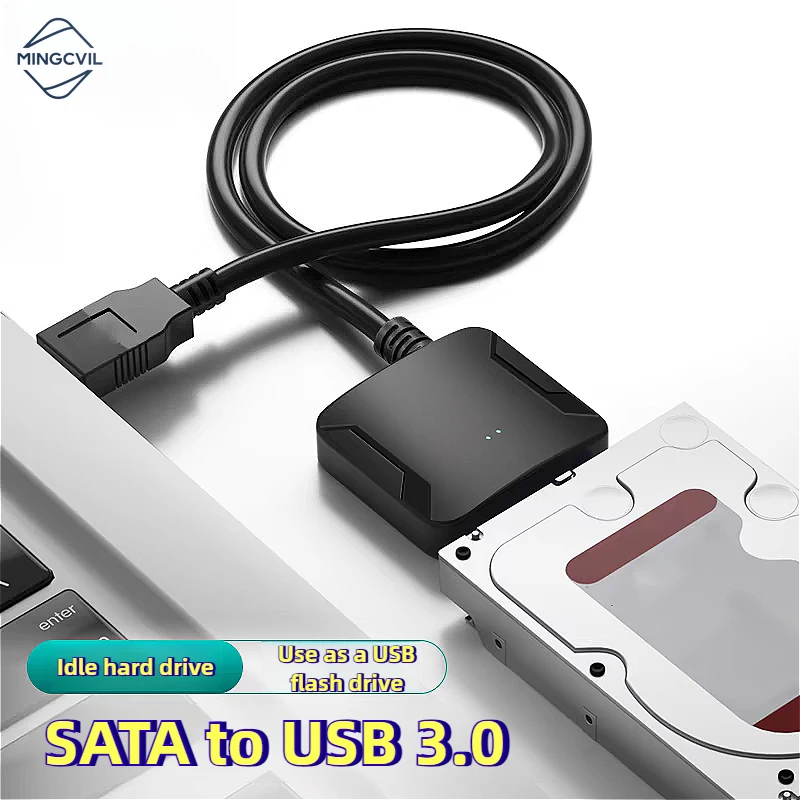 MINGCVIL USB 3.0 To Sata Hard Disk Adapter Converter Cable USB3.0 Hard Drive Converter Cable 2.5 3.5 HDD SSD Adapter