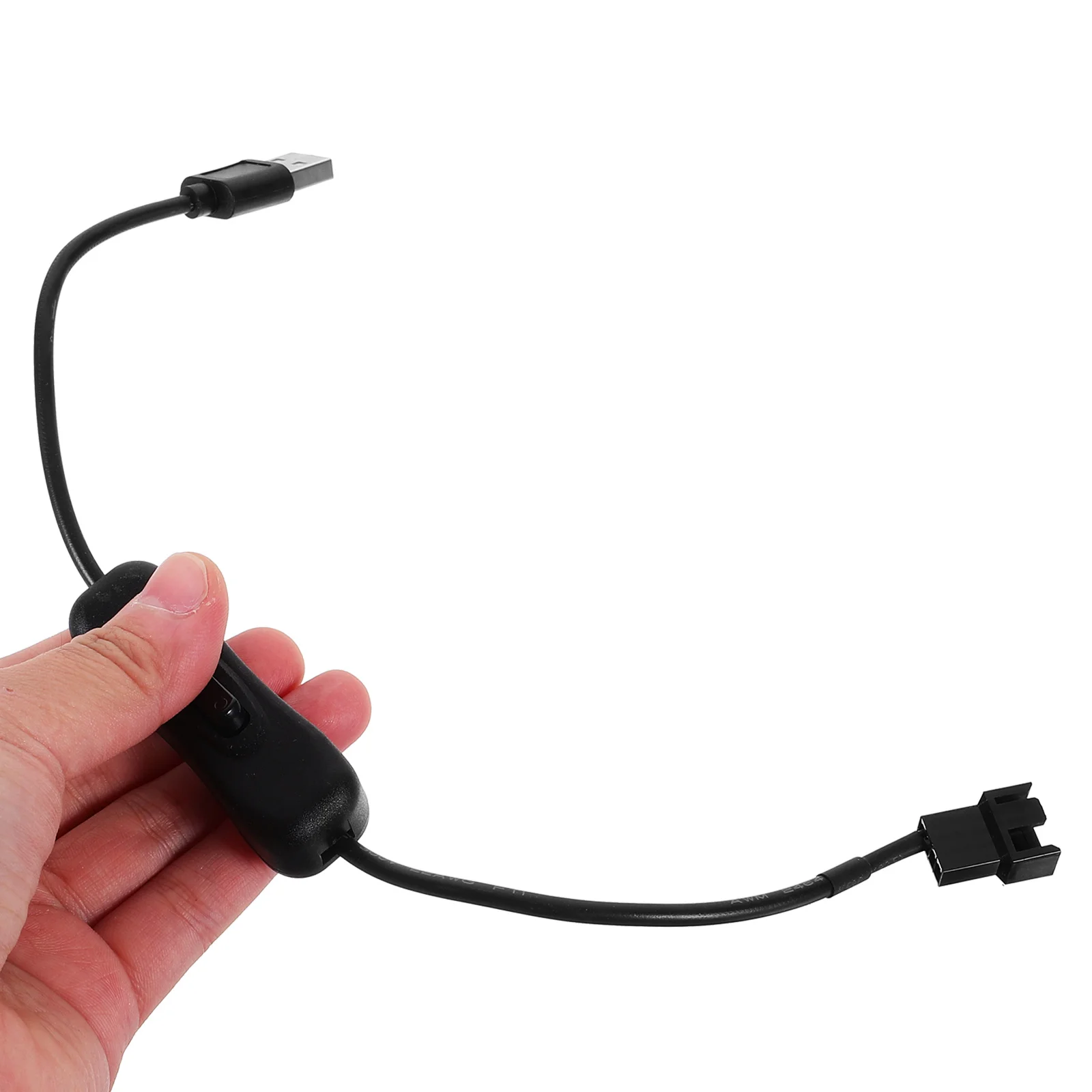 

USB to Cable Fan Adapter for Pc Case Laptop Cooling Fans 5V 12V Power Converter Cord Multi-Use Reliable Connection