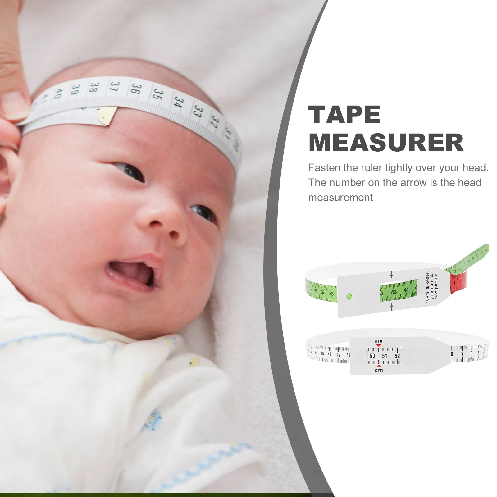 2 Pcs Tool Arm Circumference and Head Tape Measure Double Measuring Ruler Measurer Measurement Work