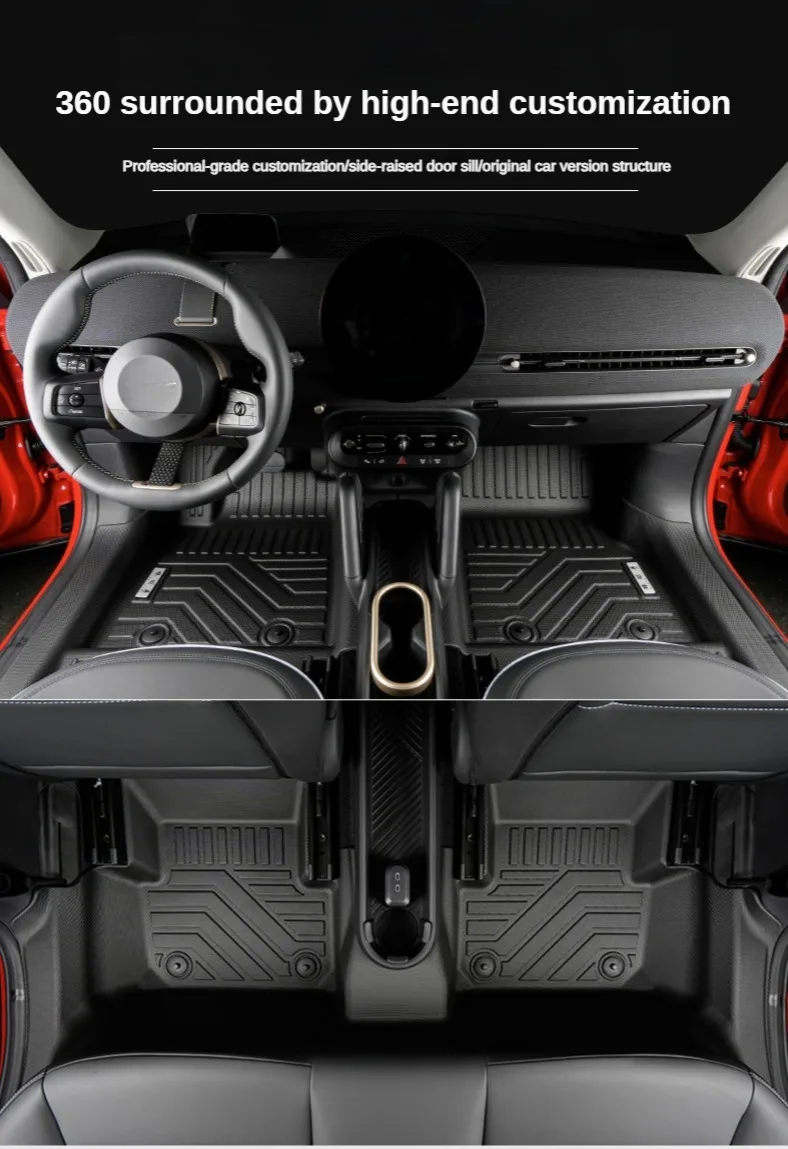 TPE Floor Mats For BMW MINI Countryman COOPER/J01/R60 F66 F48 X1 U25 IX1 2016-2026 RHD ICEV/EV Accessories