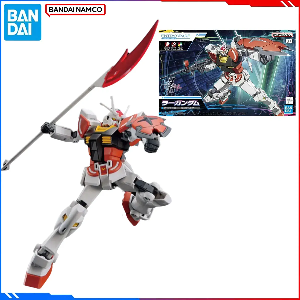 

Подлинная оригинальная фигурка Bandai Gundam, наборы моделей EG 1/144, аниме-фигурки Lah Gundam, экшн-модель, рождественские игрушки, подарок для детей