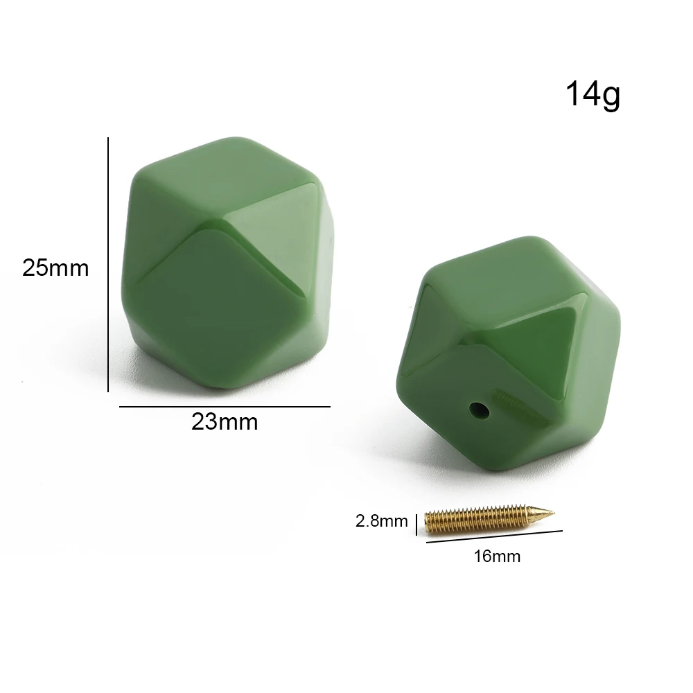 10/20/50PCS 25x23mm Plastic Octagonal Wood Spacer Beads For Handbag Bag Handle Purse Frame Bracelet Faceted Beads Accessories image 3