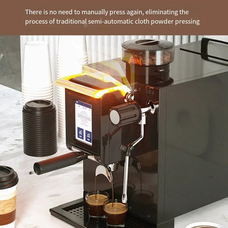 Espresso Coffee An Automatic Brews Coffee By Forcing Espresso Machine Cappuccino Maker