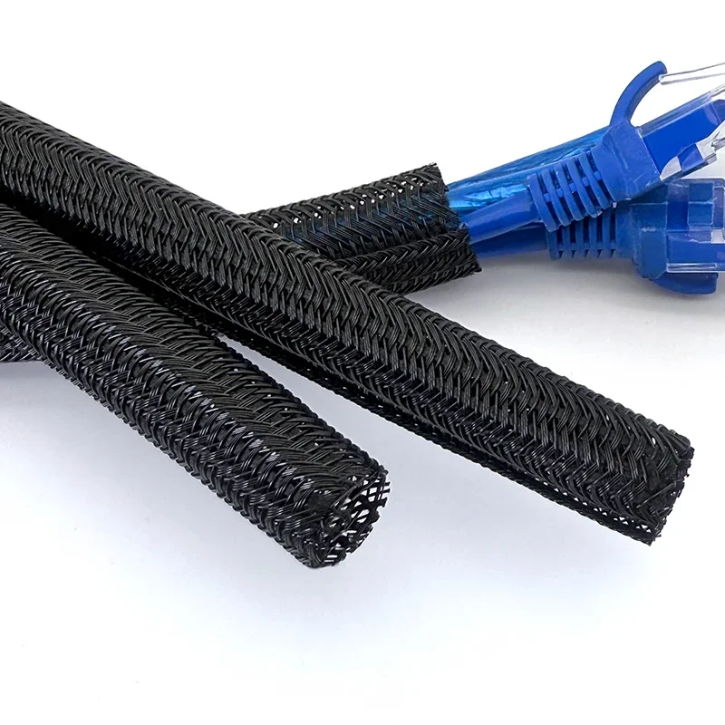 2/5M Split Cable Sleeve 5mm ~ 50mm PET Braided Insulated Self-Closed Sleeving USB Wire Wrap Power Organizer Line Protection