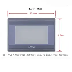 Seeku WS4322 4312 4320 Transistor Relay Output HMI PLC All In One 4.3 Inch Touch Screen Controller Integrated Panel