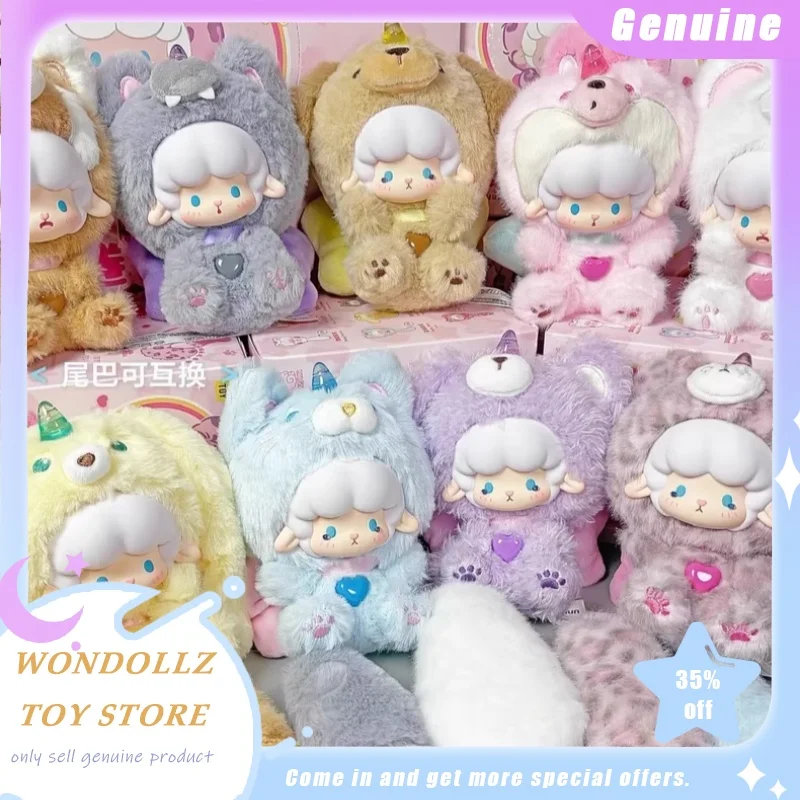 

New Genuine Gyun Big Tailed Critter Crew Series Blind Box Kawaii Plush Doll Bag Pendant Room Decor Trendy Toy Girls Kids Gift