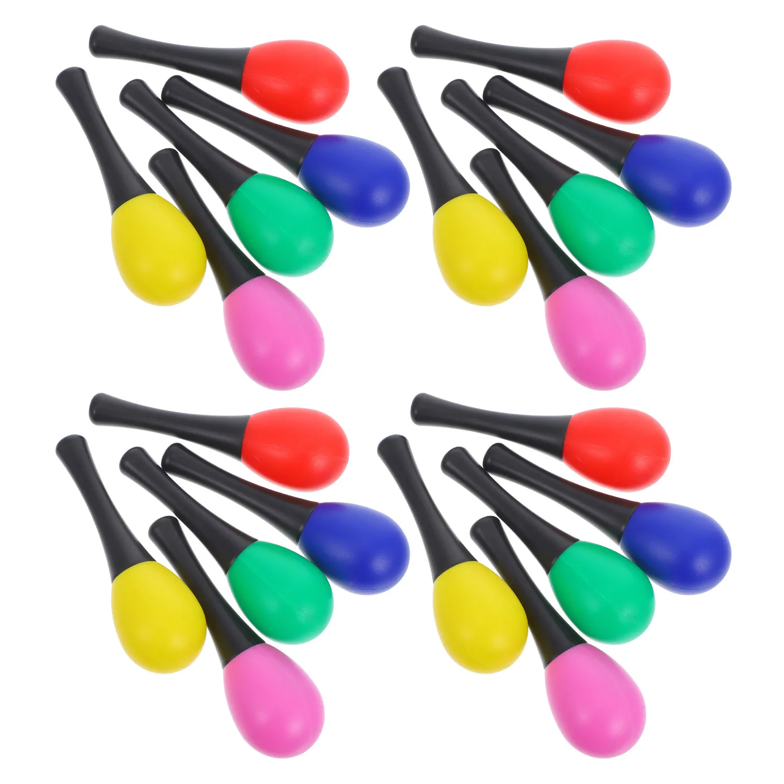 

20 шт. пластиковых яичных шейкеров, перкуссионные музыкальные инструменты для обучения ритму для детей, 11 см, легкие, портативные, для класса и церкви