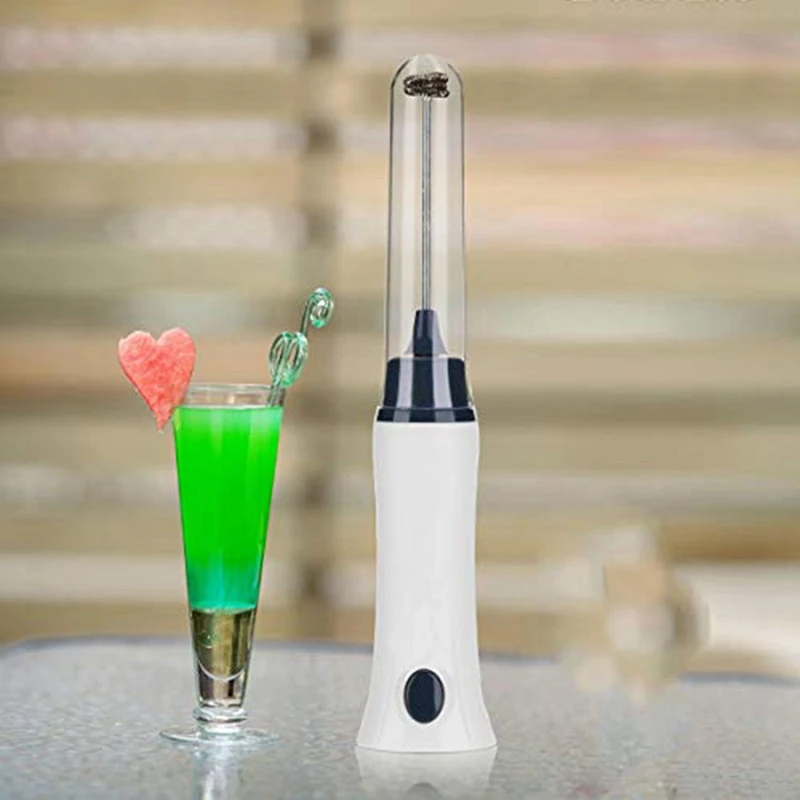 Handheld Electric Coffee Mixer Frother Automatic Milk Beverage Foamer Cream Whisk Cooking Stirrer Egg Beater With Cover