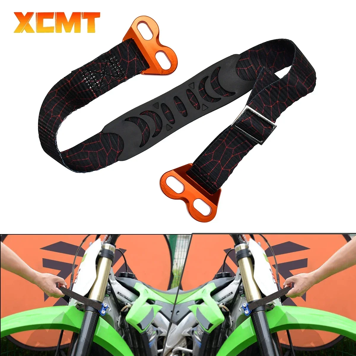 

Motorcycle Universal Front Rescue Strap Pull Sling Belt Leashes For HONDA SUZUKI XCFW EXCF SXF XCF CRF 150-450 2002-2005-2019