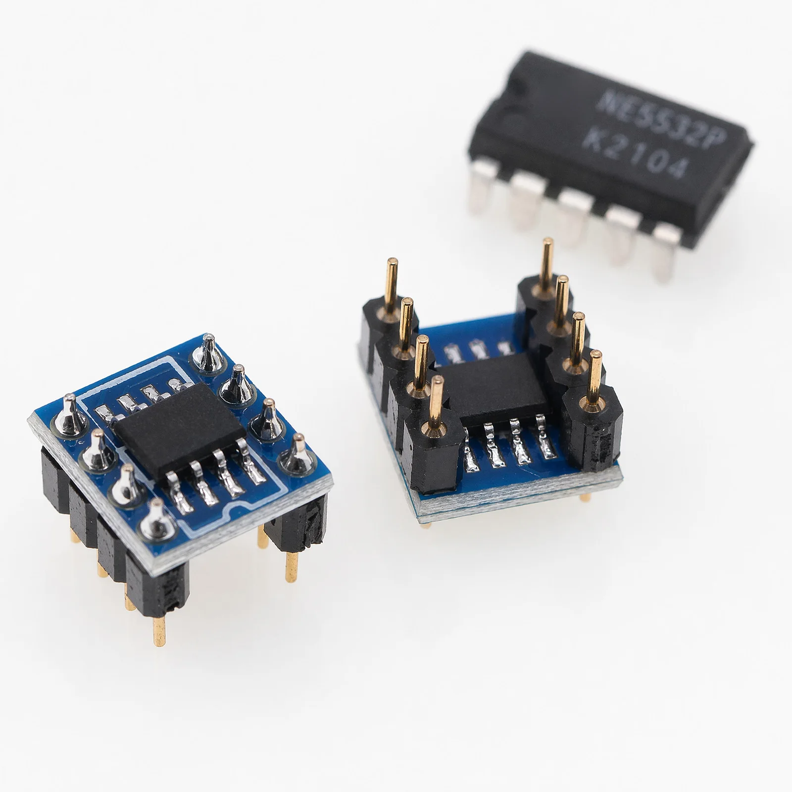 OPA627AU Single to Dual Op Amp Adapter Module DIP Converter Board PCB 15x10x10mm for Audio Signal Processing Upgrade