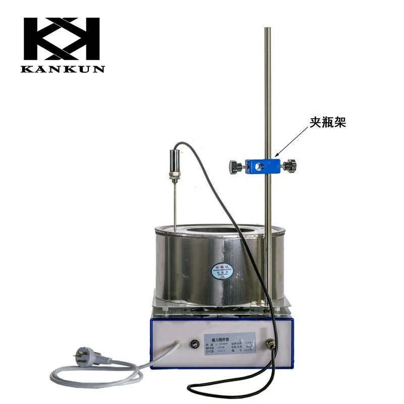 محرك مغناطيسي مختبر ذكي شاشة ديجيتال درجة حرارة ثابتة وعاء حمام الزيت المياه DF101S