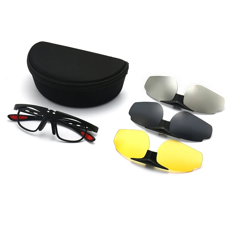 Polarized Clip On Sun Glasses Eyeglasses New TR90 Magnetic Sunglasses Women  3 In 1 Sets Glasses Men Frame  UV400  Anti-Glare