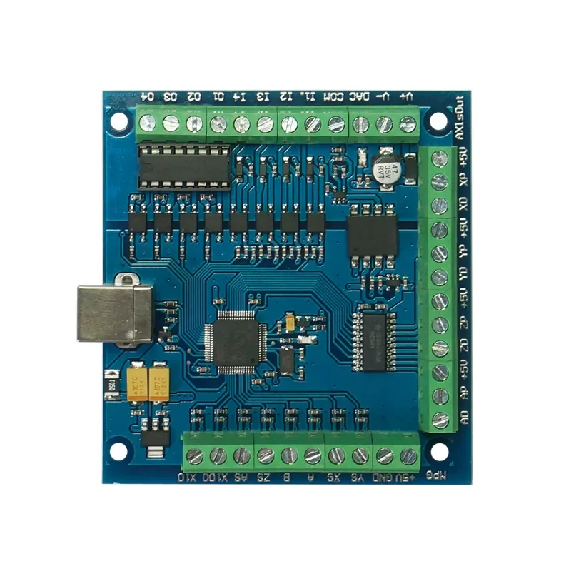 CNC Motion Controller Card MACH3 4-Axis 100KHz USB Smooth Stepper Motion Breakout Control Board Use for CNC Milling Machine view 3