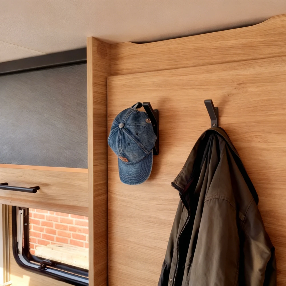 2pcs 3D Printed Hooks for Home, RV and Wardrobe | Easy Installation, Universally Applicable, Saving Space