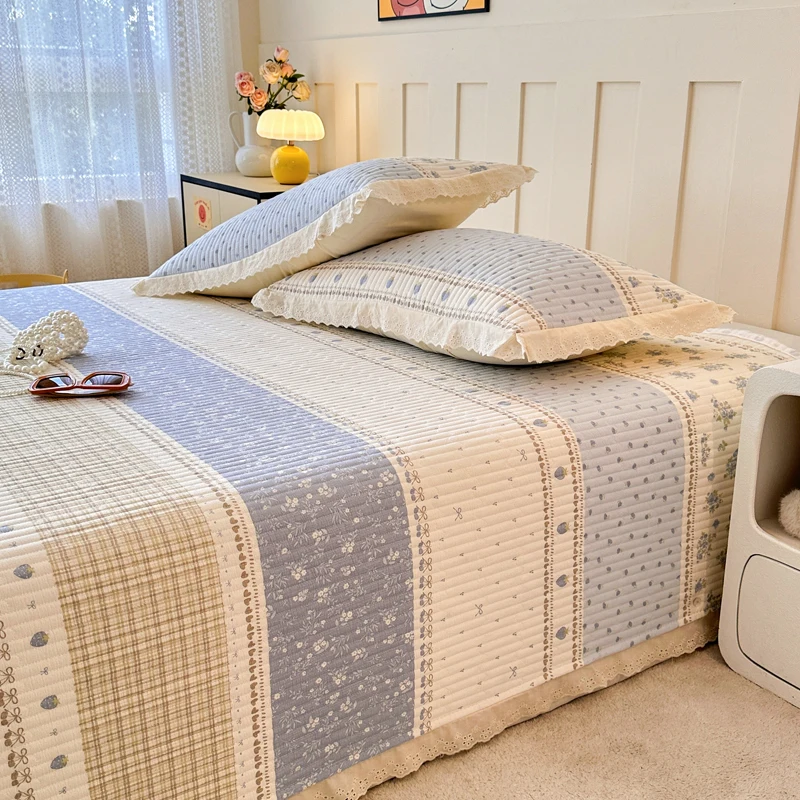 2pcs Floral Style Pillowcase 48x74cm Cushion Cover with Lace Skin-friendly Pillowslip Soft Pillow Case 베개커버 home decor items