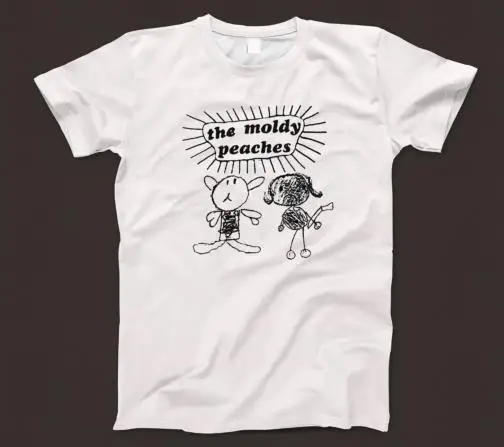 

Футболка The Moldy Peaches 091, белая в стиле ретро