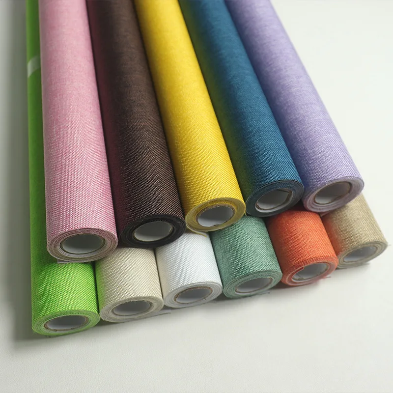 40x100cm Linen Book Cover Book Binding Cloth For Photo Album Scrapbook Linen Surface Paper Backed Craft Paper Book Protection