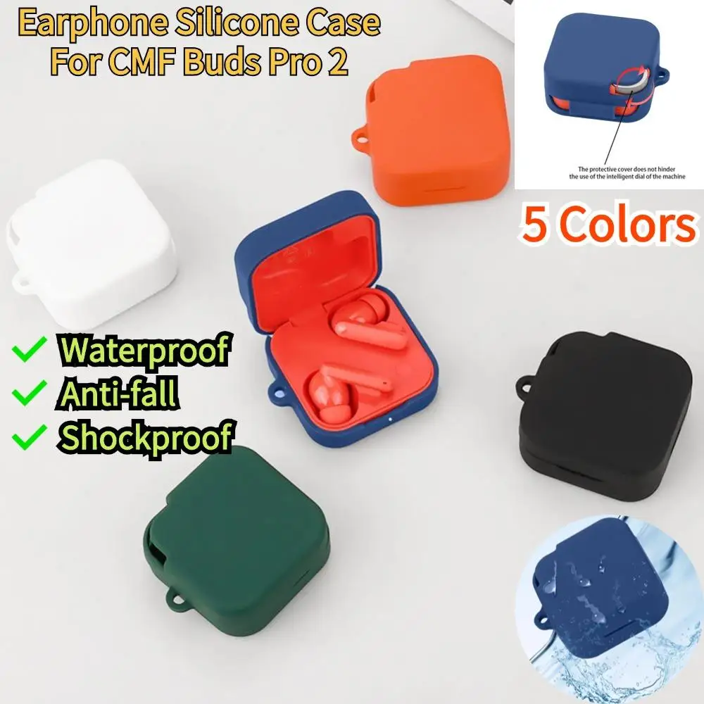 Earphone Silicone Case For CMF Buds Pro 2 By Nothing Bluetooth Earphone Protection Case Soft Earphone Shell Cover Accessories