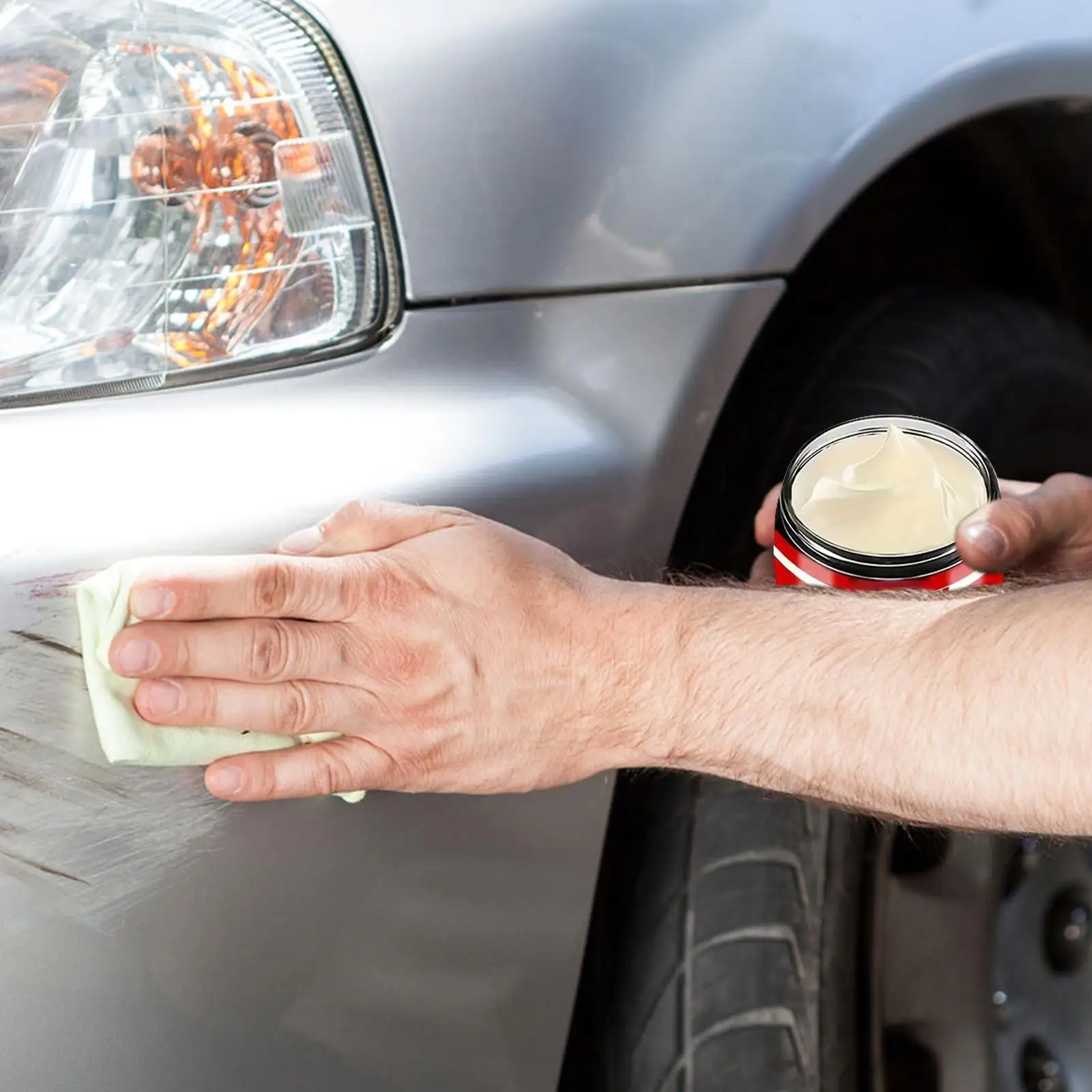 Car Scratch Repair 100ml Car Scratch Eraser Long-Lasting Cleaner with Sponge Coating Polishing for Paint Automotive Exterior