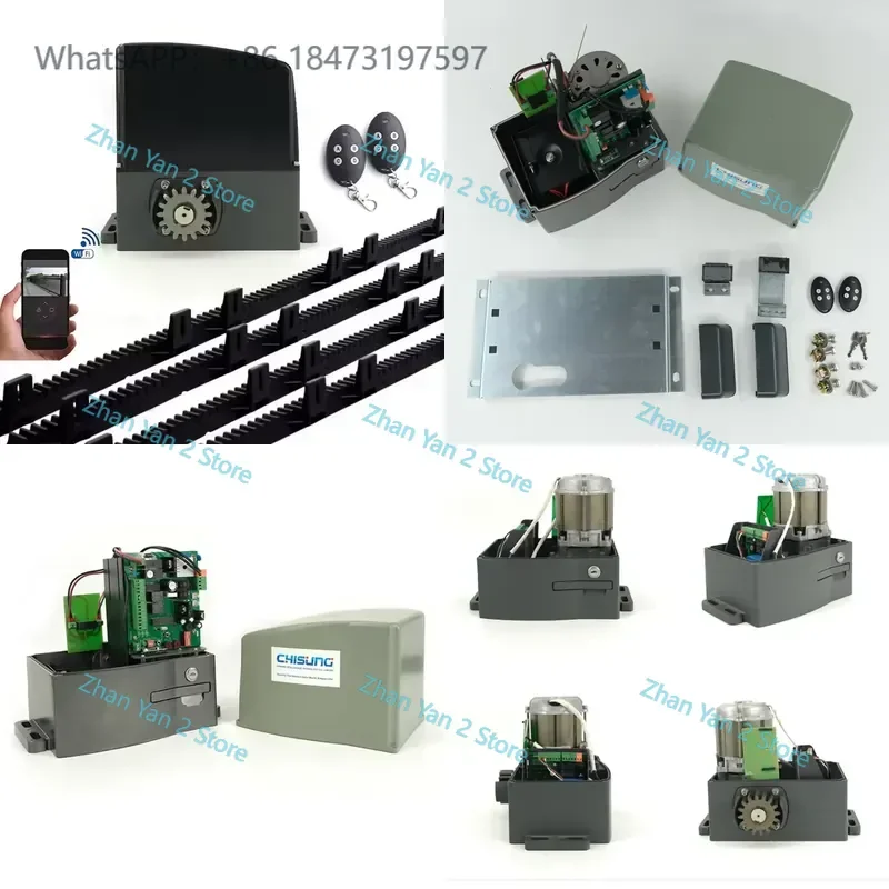 1PCS 500kg Automatic Sliding Door Opener Solar DC Motor High Waterproof Support Villa Gate Operator with Remote Control