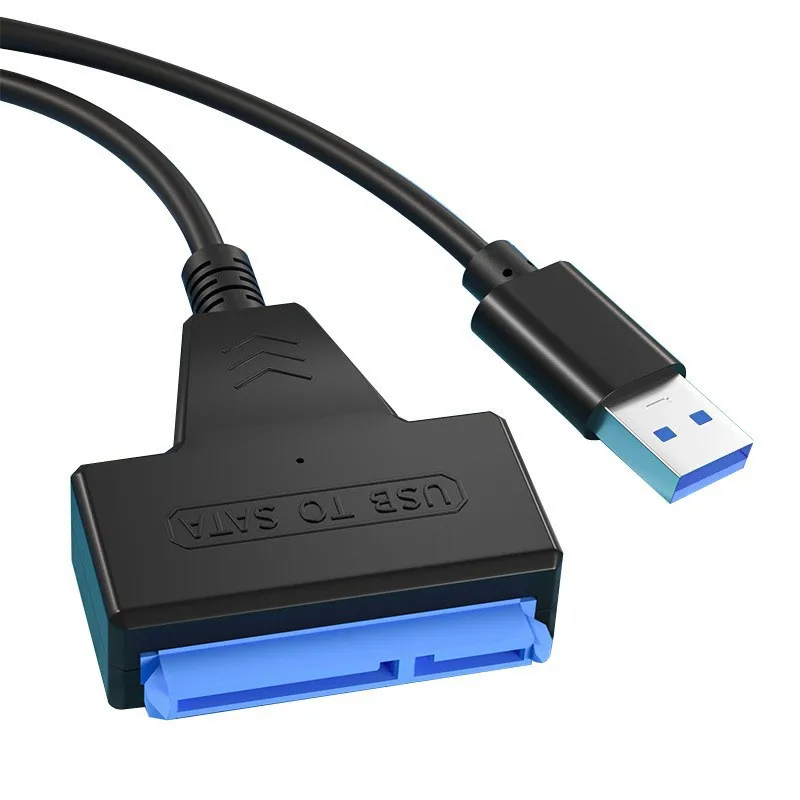 SATA a USB 3,0 2,0 Cable de unidad fácil USB 3,0 a Sata III adaptador de disco duro externo 2,5 pulgadas HDD SSD adaptador de disco duro alimentación CC