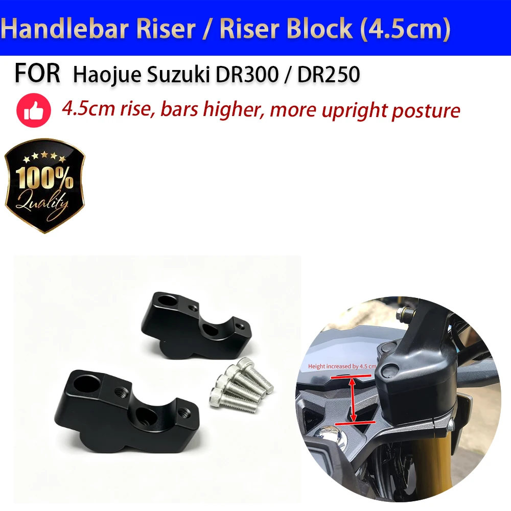 For Haojue DR300 DR250 Handlebar Riser Elevador Manillar Moto Accesorios Moto
