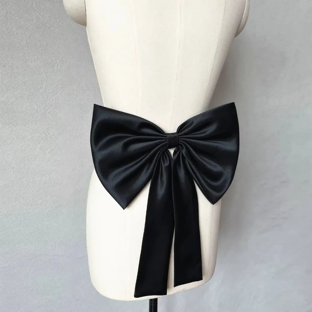 Versatile Detachable Wedding Dress Accessories Satin Multiple Colors Bridal Bowknots Waist Bow Belts Party Prom Quinceanera
