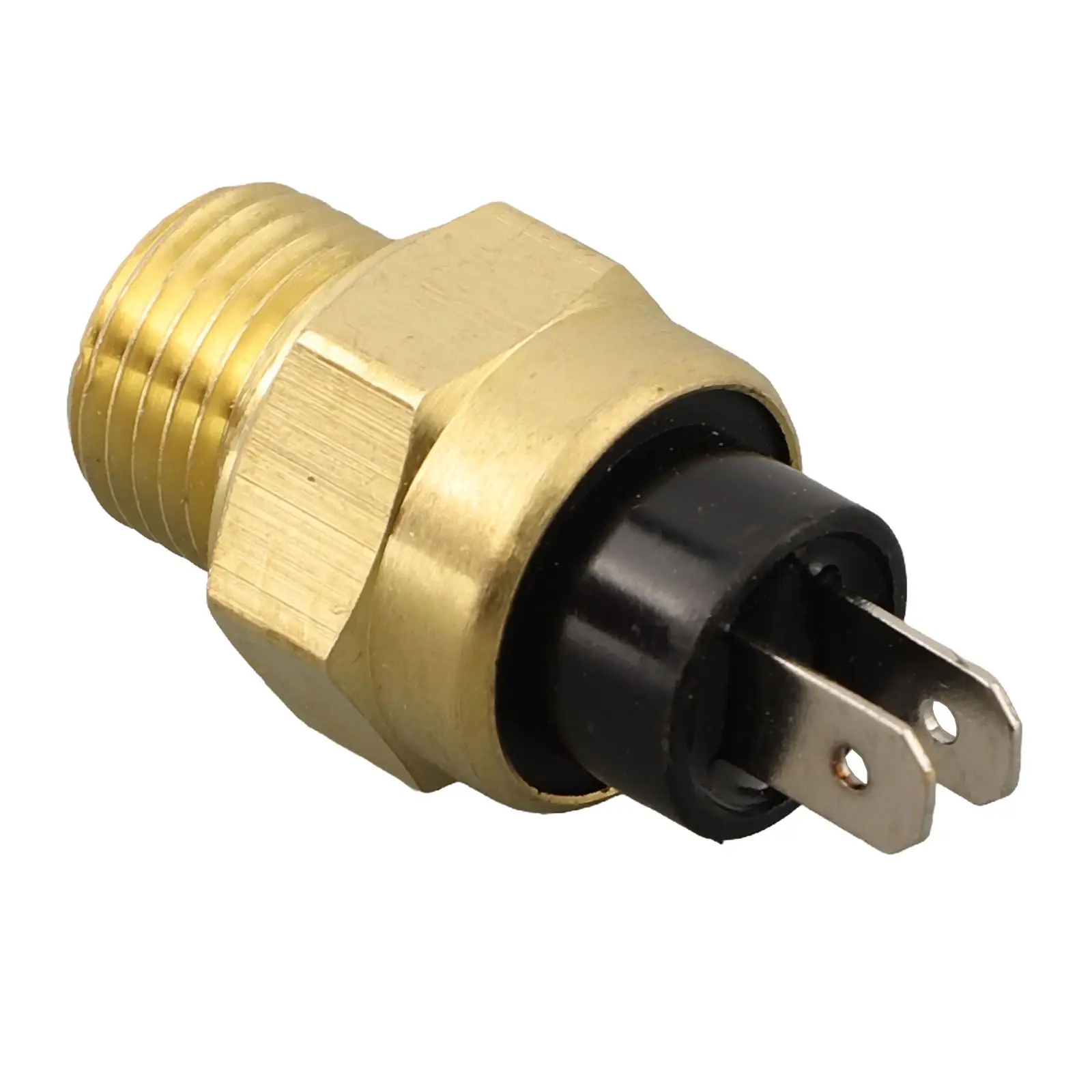 1pcs Brass Motorcycle Radiator Coolant Fan Water Temperature 85°C-ON Thermostat Switch M16 Efficient Performance