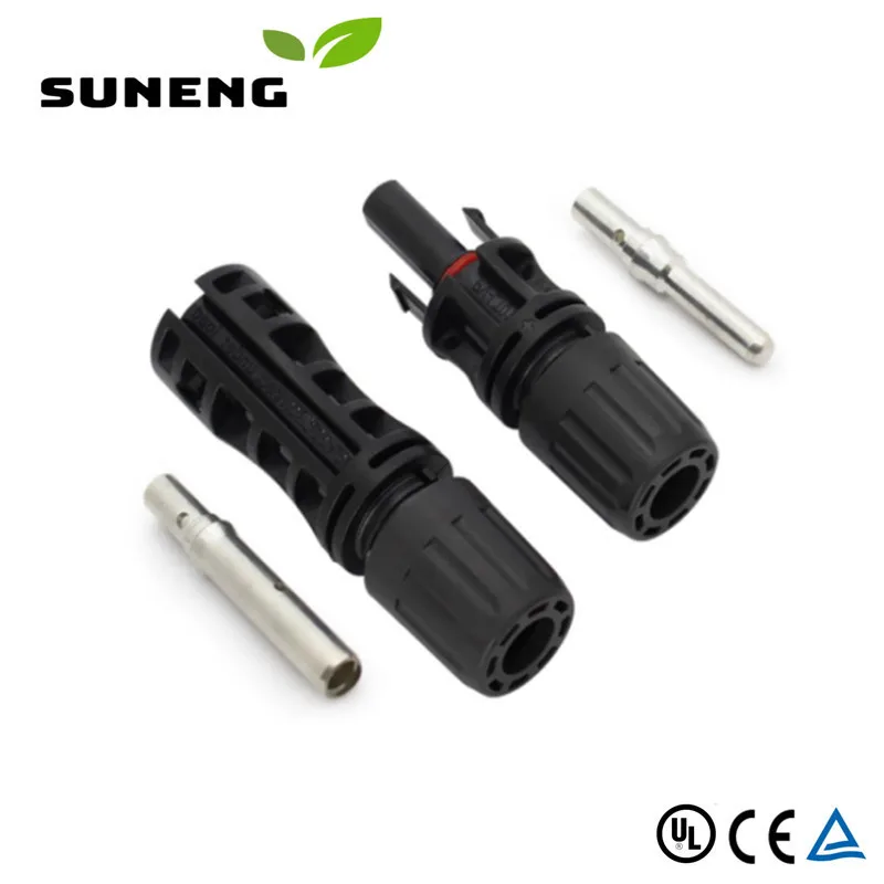 High Quality TUV Qpproved 1500V Solar Connector For 10mm 8AWG 6MM2 10AWG With CNC 45A/55APV Cable UV Resistant Male Female Plug