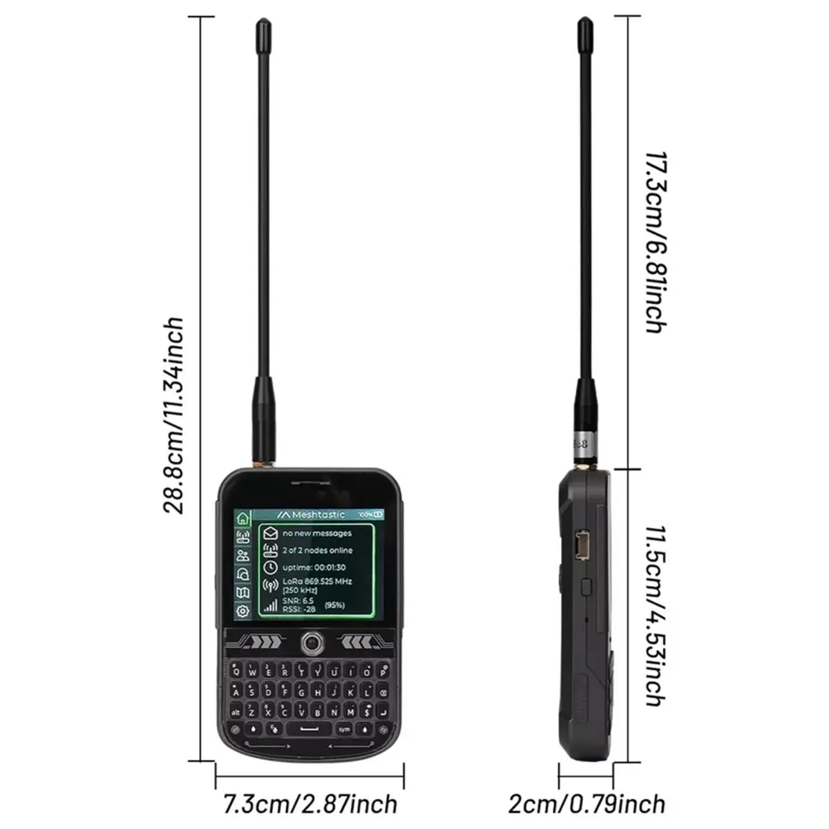 T- Lora Mesh Radio 868MHz Meshtastic Development Board GPS Long Range Communication Module+External Antenna
