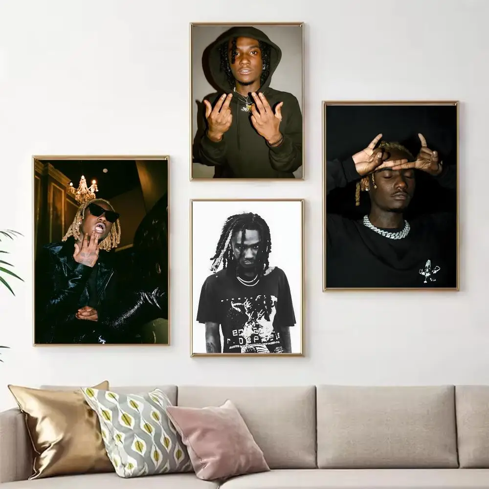 Trending Rapper OsamaSon Poster Chic Art Poster Self-Adhesive No Glue Residue for Bedroom Hallway