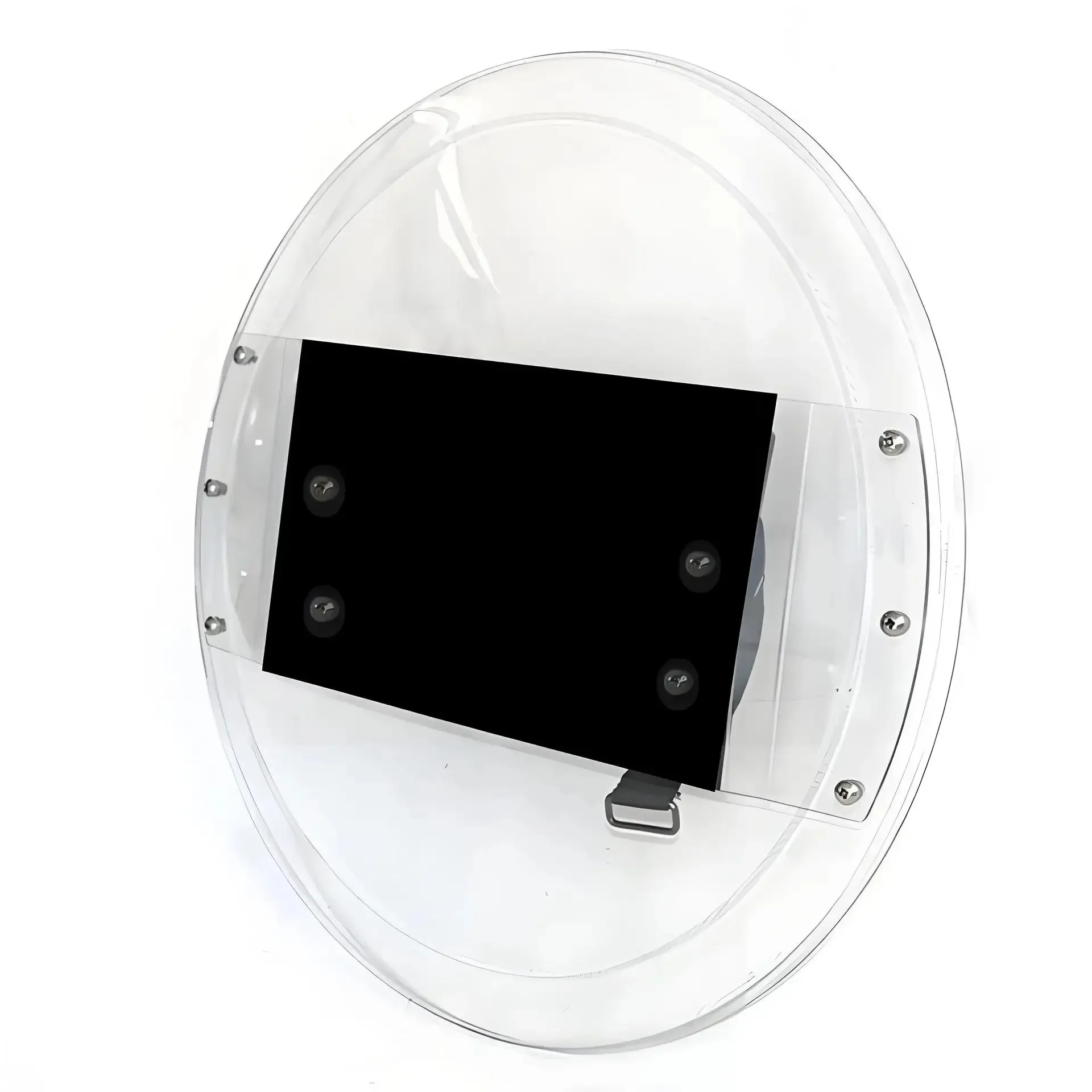 Transparent shield, hand-held campus explosion-proof, tactical circular protective shield