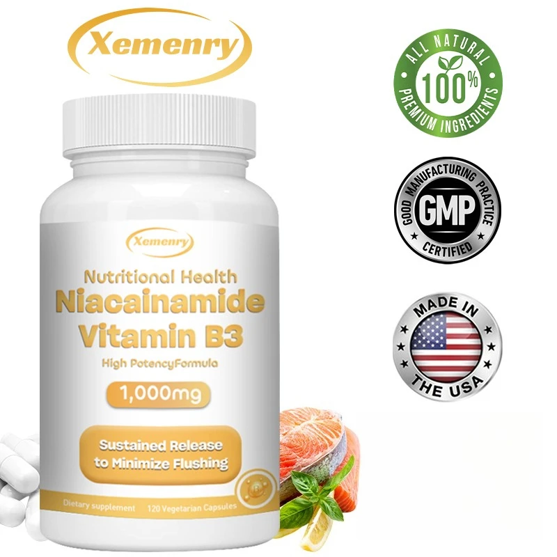 

Капсулы с ниацинамидом и витамином B3 — поддерживает здоровую кожу и клетку, отбеливает кожу, восстанавливает барьер и повышает иммунитет