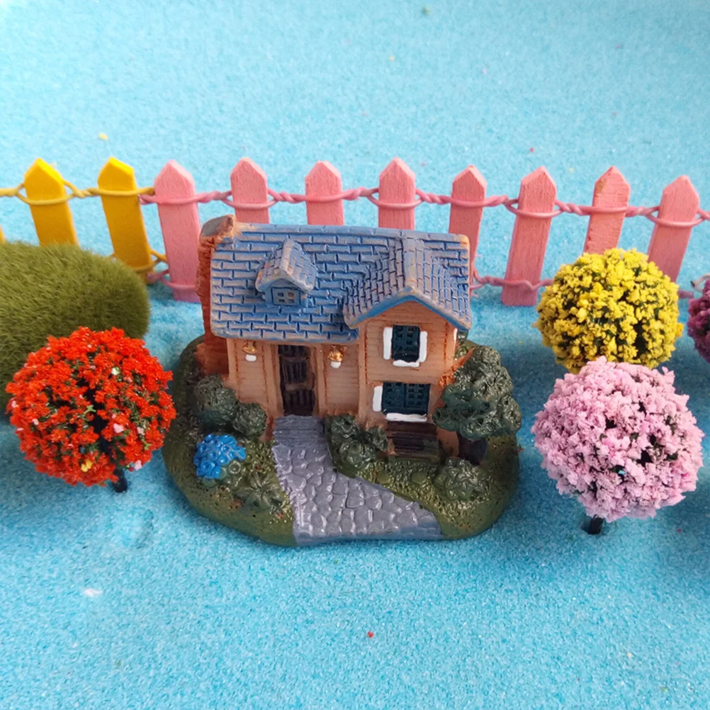 24-teiliges kleines gefälschtes Baum-Mini-Szenenzubehör, Modellbäume, Heimdekoration, Miniaturmodelle, Gartenlandschaft zum Basteln